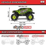 1/16 GORGON GROM 4X4 RTR Brushed Monster Truck (Battery & Charger Included), Yellow - Image 44