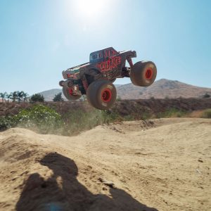 1/16 QUAKE GROM 4X4 RTR Brushed Monster Truck (Battery & Charger Included), Red