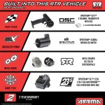 1/14 TYPHON GROM 223S DSC 4X4 RTR Brushless Buggy, Silver - Image 20