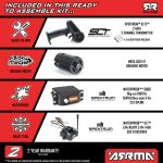 1/10 GORGON 2WD RTA Kit Brushed Monster Truck (Battery & Charger Included), Clear - Image 21