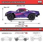 1/10 FURY 223S DSC 2WD RTR Brushless Short Course Truck, Blue - Image 18