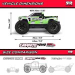 1/10 GRANITE MEGA 665 4X4 RTR Brushed Monster Truck, Green - Image 71