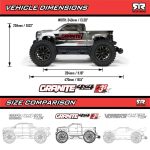 1/10 GRANITE 223S DSC 4X4 RTR Brushless Monster Truck, Blue - Image 46