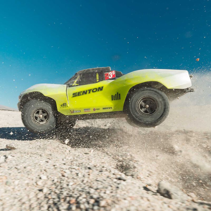 ARA4303V4T1_A25_VNVRZEB6.jpg 1/10 SENTON 223S DSC 4X4 RTR Brushless Short Course Truck, Yellow - Image 1