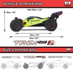 1/8 TYPHON 223S DSC 4X4 RTR Brushless Buggy, Green - Image 17