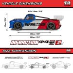 1/8 INFRACTION 223S DSC 4X4 RTR Brushless All-Road Street Bash Truck, Blue/Red - Image 71
