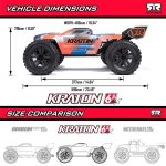 1/8 KRATON 6S 4X4 RTR Brushless Speed Truck, Blue/Orange - Image 76