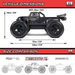 1/8 NOTORIOUS 6S 4X4 RTR Brushless Stunt Truck, Black - Image 23